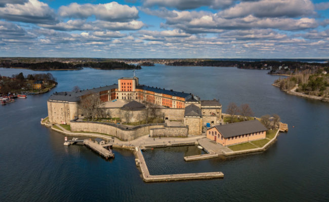 Vaxholm_Fortress,_aerial_view By Kateryna Baiduzha
